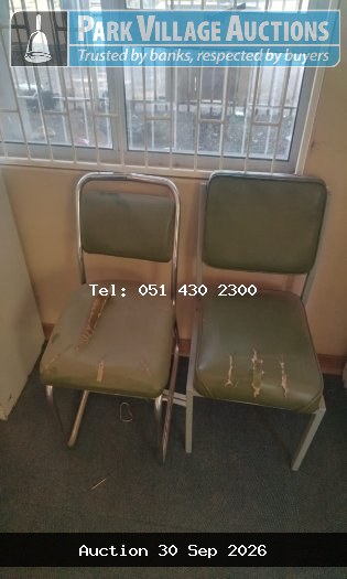 2 X STEEL CHAIRS