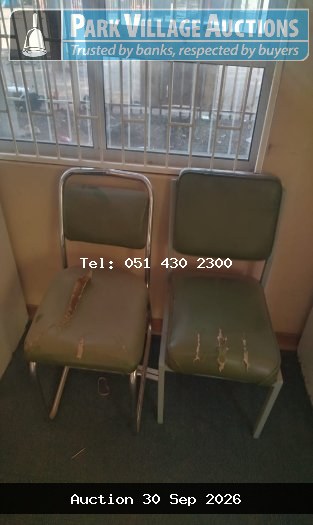 2 X STEEL CHAIRS