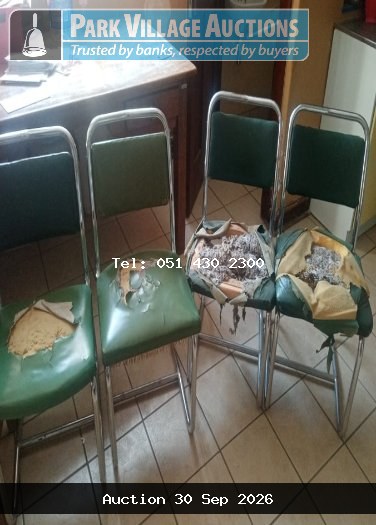 4 X STEEL CHAIRS