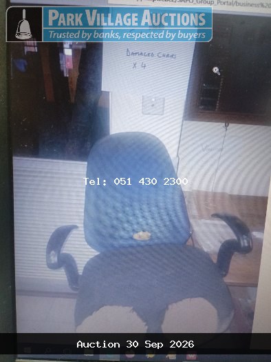 4 X DAMAGED CHAIRS
