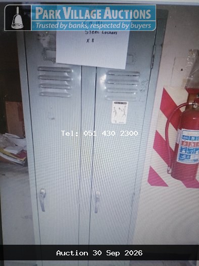 8 X STEEL LOCKERS