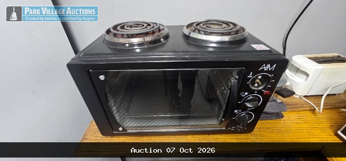 AIM 2 PLATE STOVE WITH SMALL OVEN