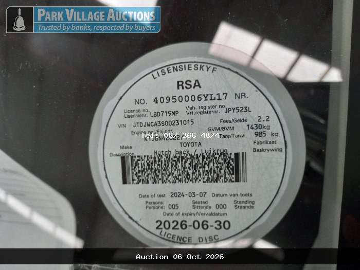 ABSA PASSENGER AND COMMERCIAL VEHICLE AUCTION BOKSBURG