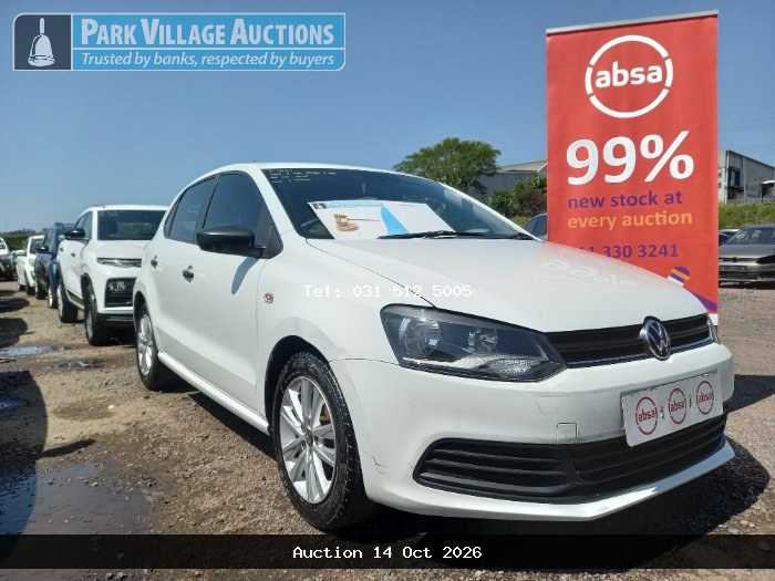 2022 VOLKSWAGEN POLO VIVO 1.4 TRENDLINE 5DR (ODO : 133527)