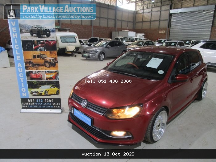 2015 VOLKSWAGEN POLO GP 1.2 TSI COMFORTLINE 66KW (ODO : 176426)
