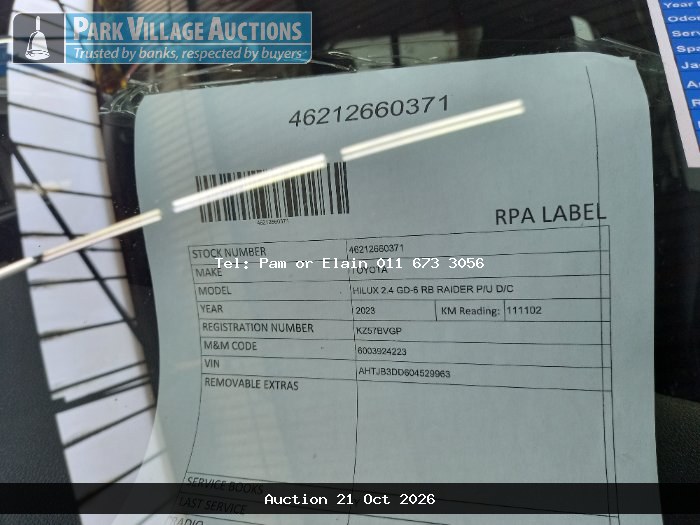 NATIONAL VEHICLE AUCTION