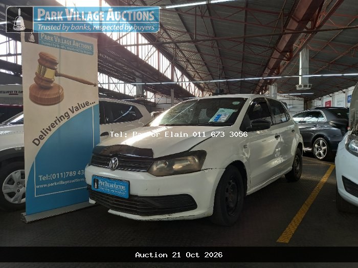 2021 VOLKSWAGEN POLO VIVO 1.4 TRENDLINE 5DR (ODO : 168152)
