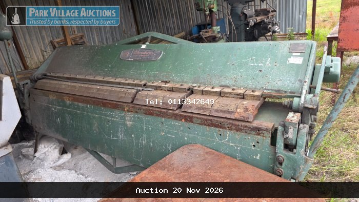 F.J. EDWARDS MANUAL BREAK PRESS - TYPE 876498, SERIAL NUMBER 67C23297