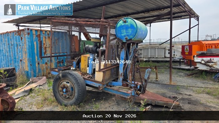 1 X ENGINE RIG TRAILER AND ASSORTED STEEL SCRAP